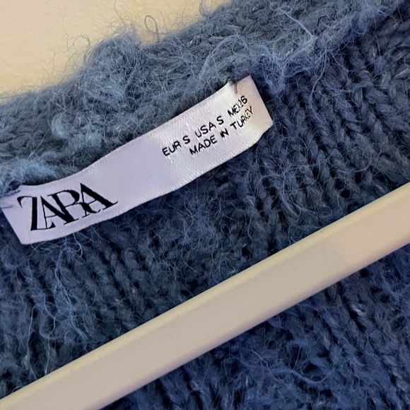 Zara CableKnit Blogger Favorite Cardigan Sweater Oversized Statement Preppy Fall - Picture 3 of 11